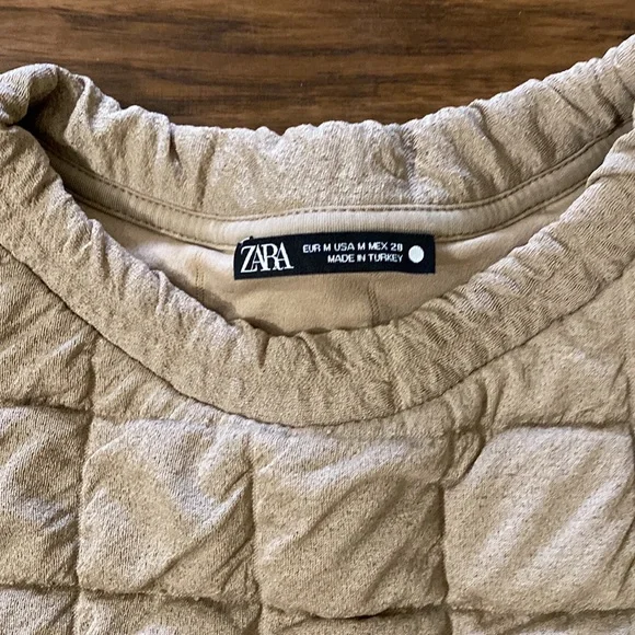 Zara Square Print Waffle Sweater - Picture 4 of 7